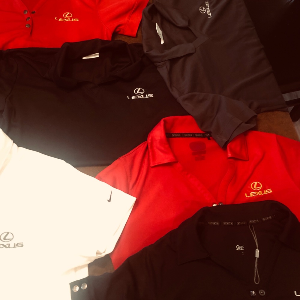 Women’s Lexus Polo Bundle.Lot of 9 various colors!